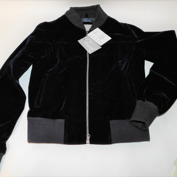 James & Co Jackets & Blazers - James & Co Molly Navy Blue Velvet Jacket